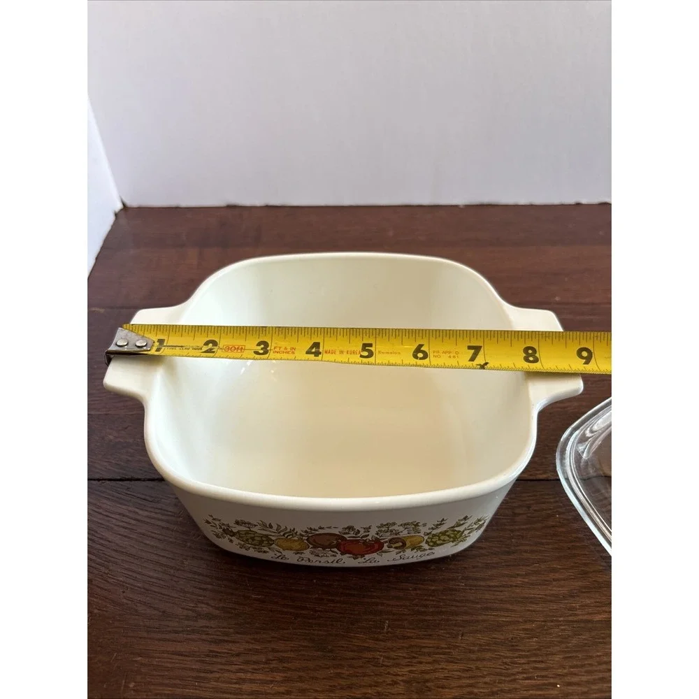 Corning‎ Ware Vintage A1 1/2B Quart Dish With Pyrex Glass Lid Oven Microwave